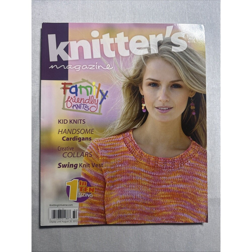 Knitter's Magazine 2013 K111 Kid Knits Cardigans Collars Vest Patterns Very Good